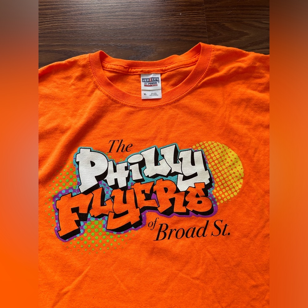 Philadelphia Flyers Hockey The Philly Flyers of Broad St Orange t-shirt, Size XL